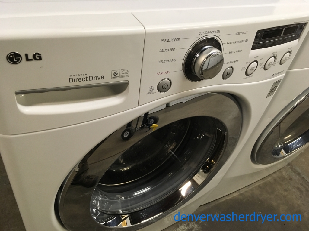 LG Stackable energy Star Front-Load Direct-Drive Washer & Electric Dryer Set, 1-Year Warranty