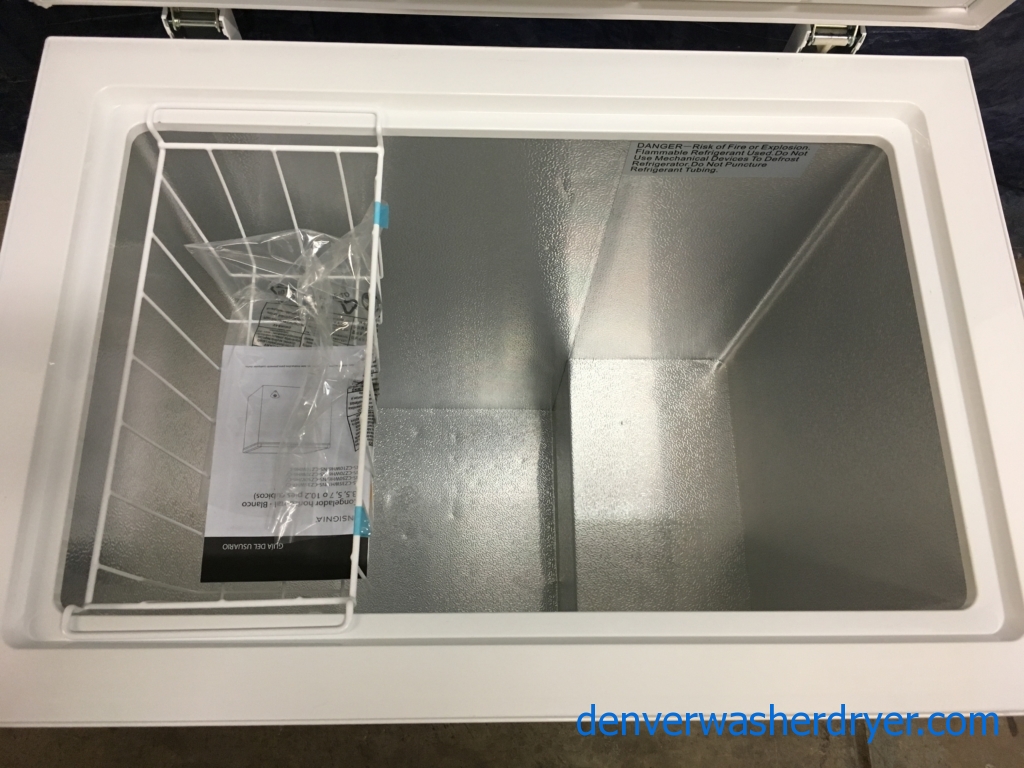 NEW Insignia (5.0 Cu. Ft.) Chest Freezer, 1-Year Warranty