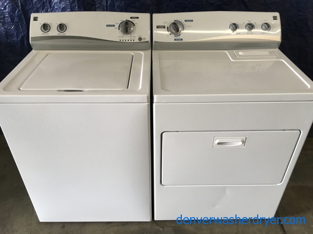 Kenmore Top-Load Washer & Electric Dryer, 1-Year Warranty