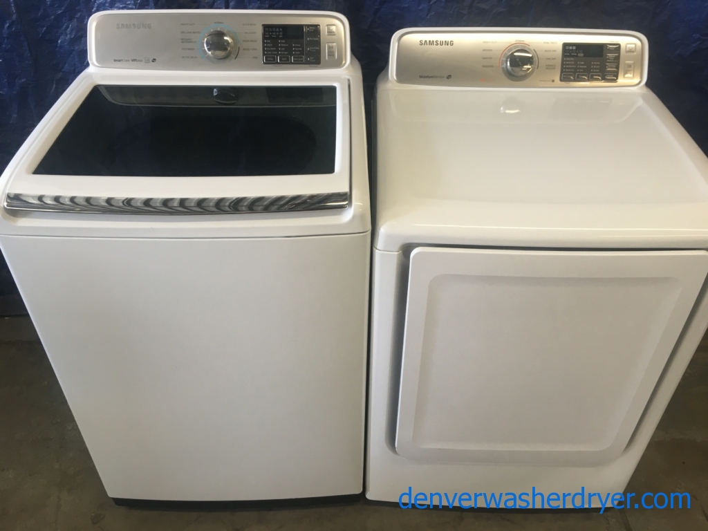Large Images for BRANDNEW Samsung HE DirectDrive TopLoad Washer & Electric Dryer, 1Year