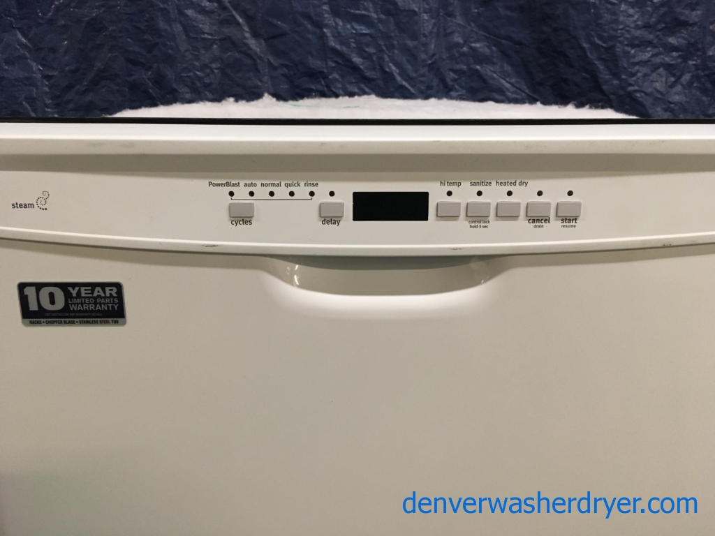 BRAND-NEW Maytag 24″ Built-In Tall Tub Dishwasher with Steam, 1-Year Warranty