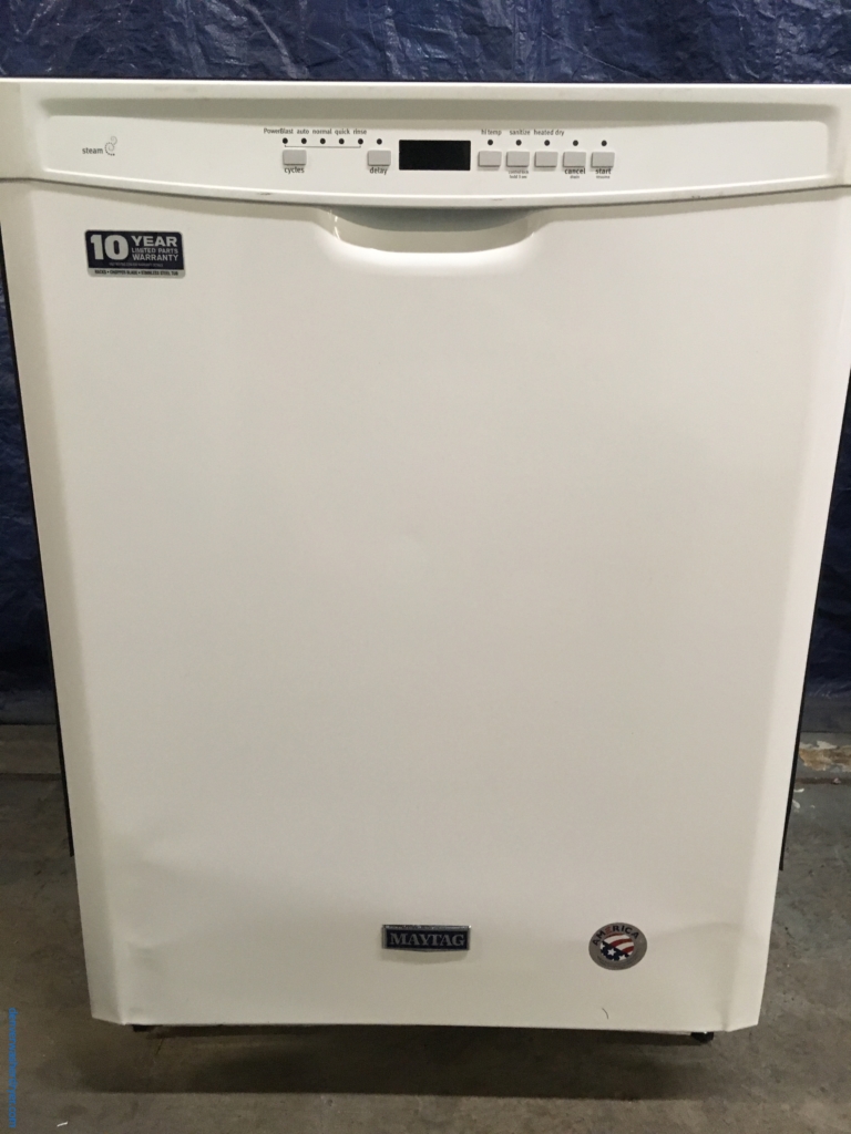 BRAND-NEW Maytag 24″ Built-In Tall Tub Dishwasher with Steam, 1-Year Warranty