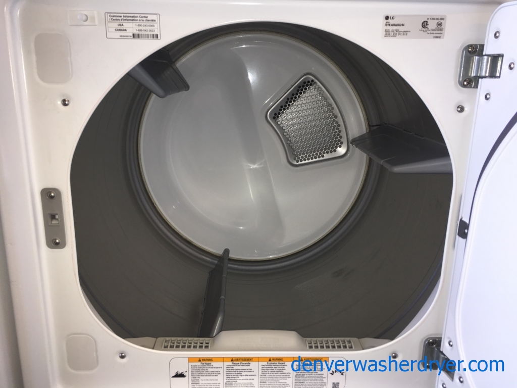 BRAND-NEW LG 27″ HE Top-Load Direct-Drive Washer & Electric HE Dryer, !-Year Warranty