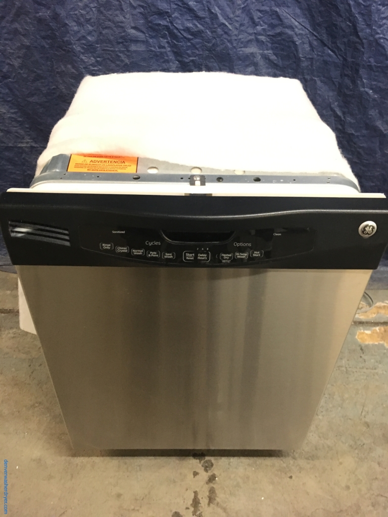*Used* GE 24″ Stainless Built-In Tall-Tub Dishwasher, 1-Year Warranty