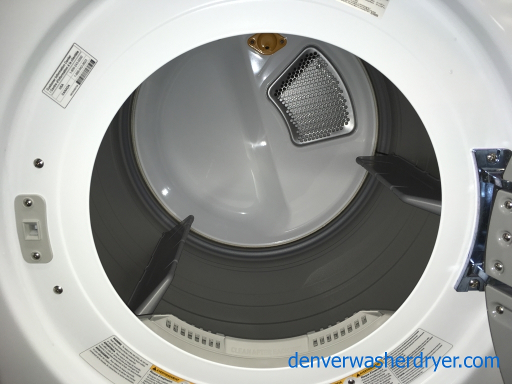 BRAND-NEW HE 27″ LG Stackable Front-Load Steam Washer & *GAS* w/Steam Dryer Set w/Pedestals, 1-Year Warranty