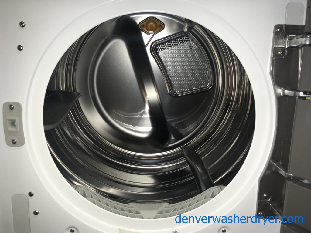 BRAND-NEW 27″ LG HE SMART Front-Load Direct-Drive Washer with Steam & HE SMART *GAS* Dryer with Steam, 1-Year Warranty