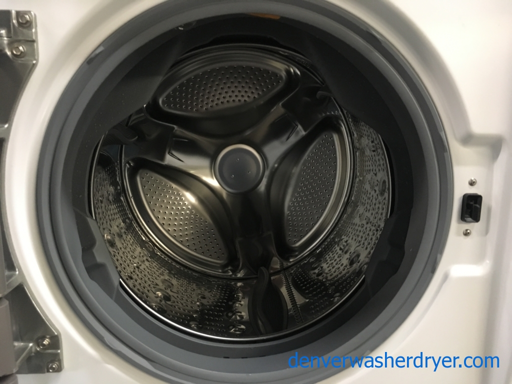 BRAND-NEW 27″ LG HE SMART Front-Load Direct-Drive Washer with Steam & HE SMART *GAS* Dryer with Steam, 1-Year Warranty