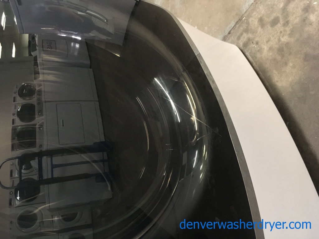 BRAND-NEW 27″ LG HE SMART Front-Load Direct-Drive Washer with Steam & HE SMART *GAS* Dryer with Steam, 1-Year Warranty