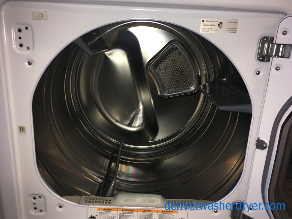 *Used* LG HE Top-Load Direct-Drive Energy Star Washer with WaveForce & Electric Dryer, 1-Year Warranty