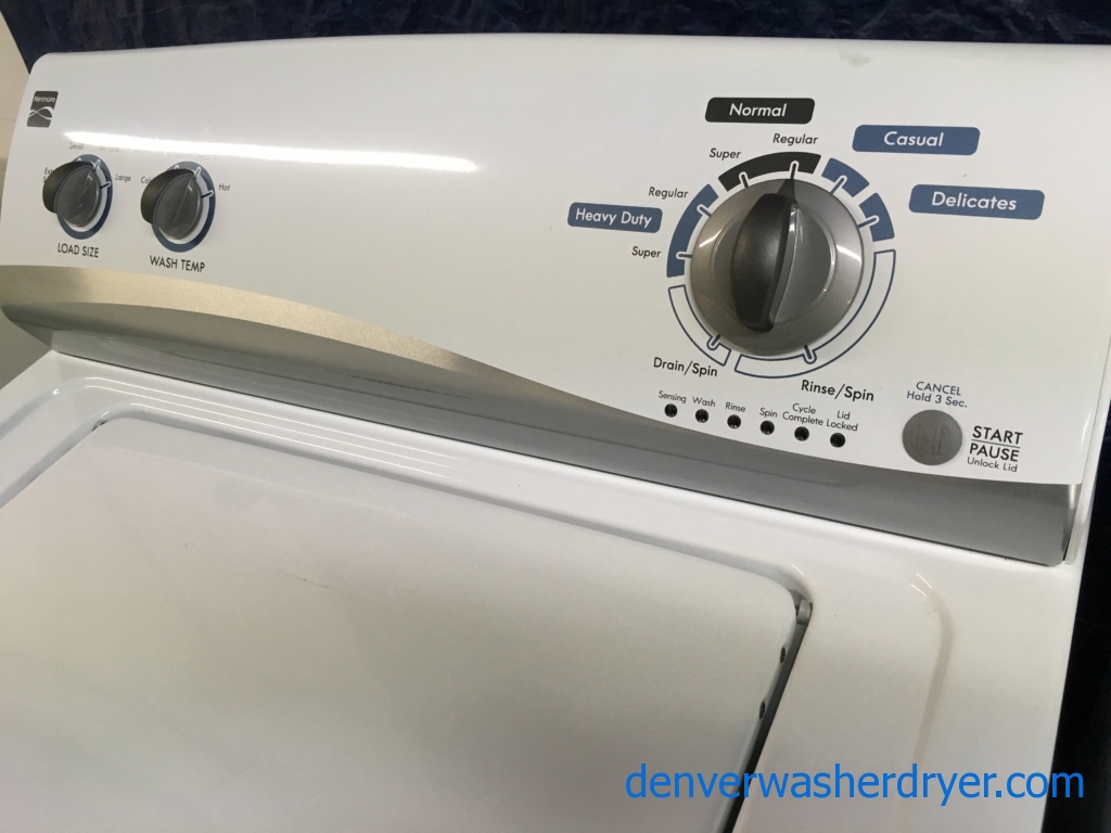 Kenmore Full-Sized Super Capacity Washer & Electric Dryer Set, 1-Year Warranty