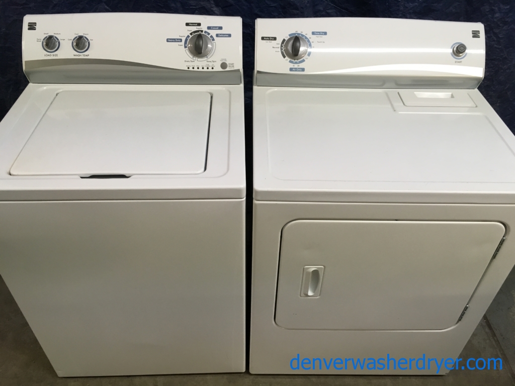 Kenmore Full-Sized Super Capacity Washer & Electric Dryer Set, 1-Year Warranty