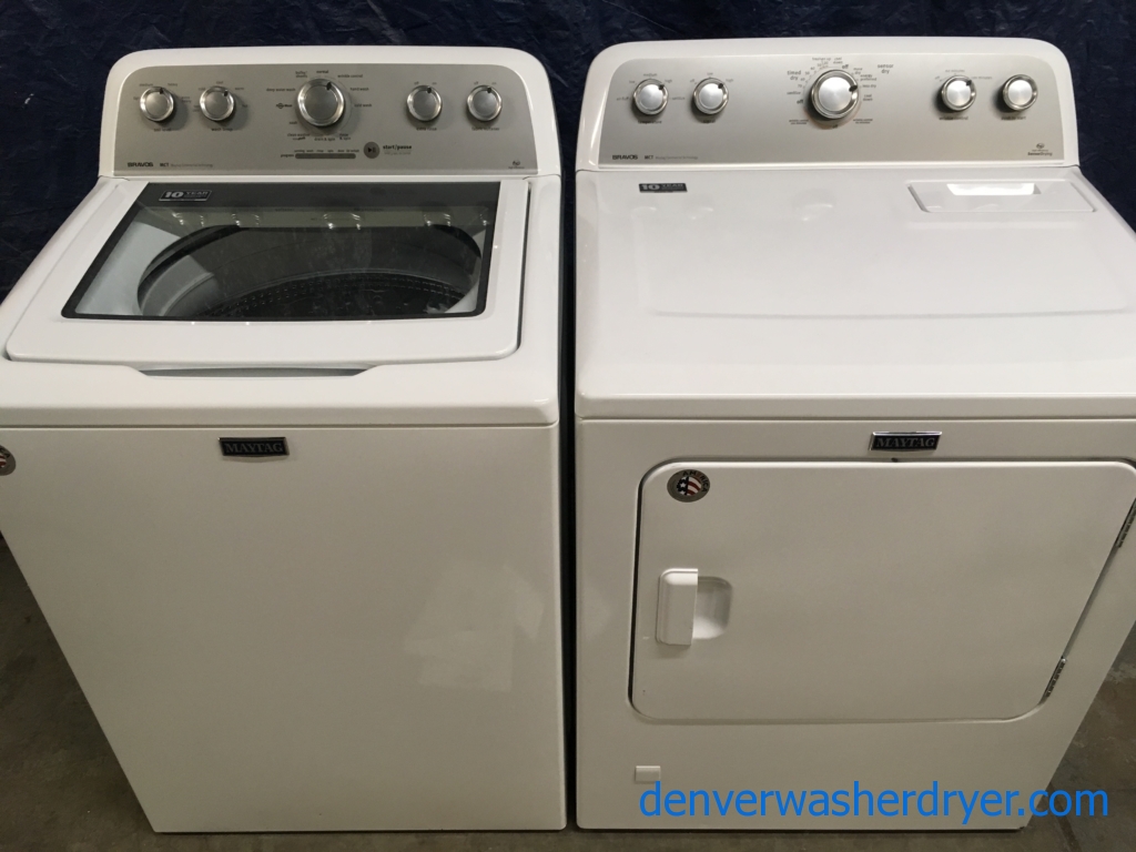 Large Images for BRANDNEW Maytag Bravo Series HE TopLoad Washer & Gas Dryer Set, 1Year