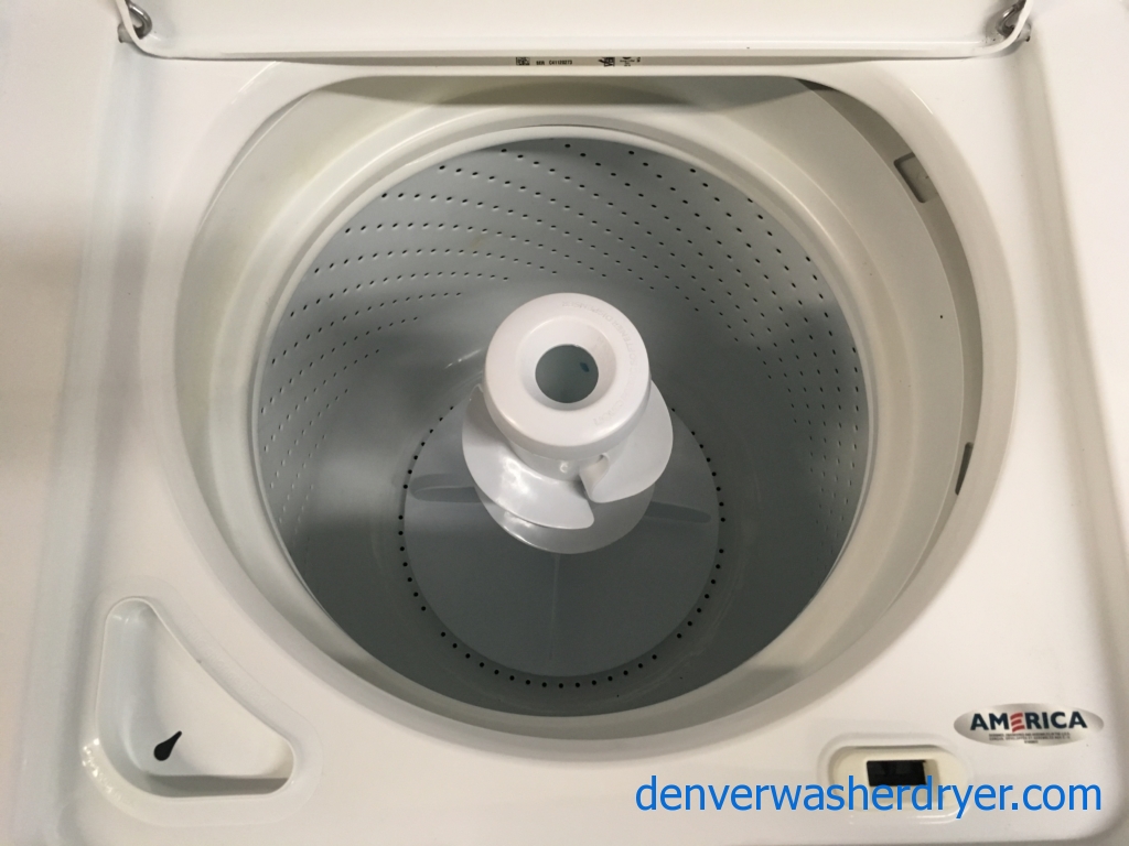 *Used* Super-Capacity Whirlpool Top-Load Washer & Electric Dryer Set, 1-Year Warranty