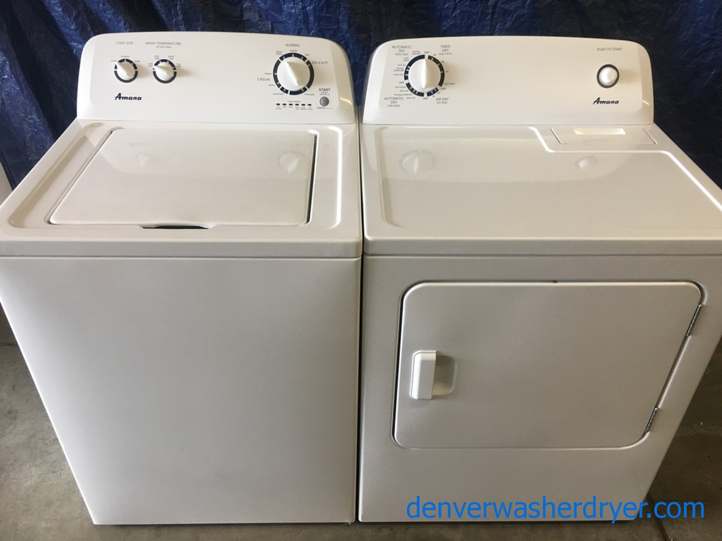 Amana (Maytag) Top-Load Washer & Electric Dryer Set, 1-Year Warranty