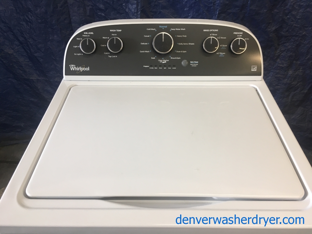 *Used* HE ENERGY STAR Whirlpool Top-Load Washer, 1-Year Warranty
