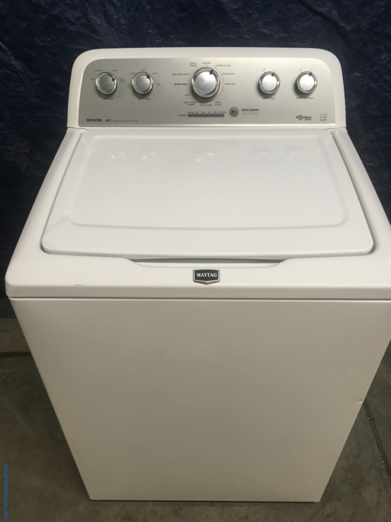 Energy Star Maytag with Commercial Technology HE Top-Load Washer & XL Maytag Bravo Electric Dryer, 1-Year Warranty