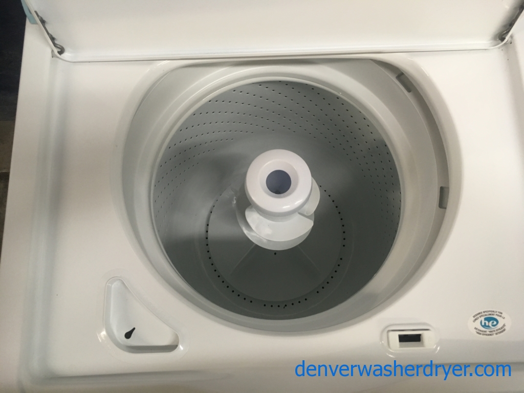BRAND-NEW Top-Load Whirlpool HE with Agitator Washer, 1-Year Warranty