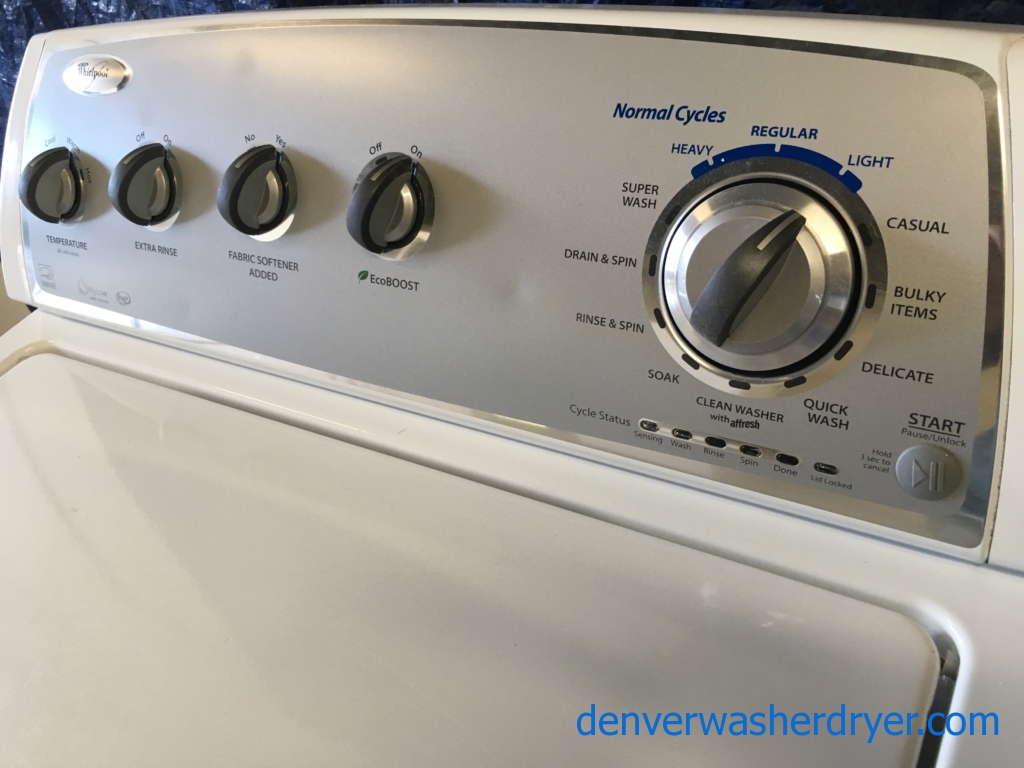 HE Whirlpool Top-Load Energy Star Washer, 1-Year Warranty