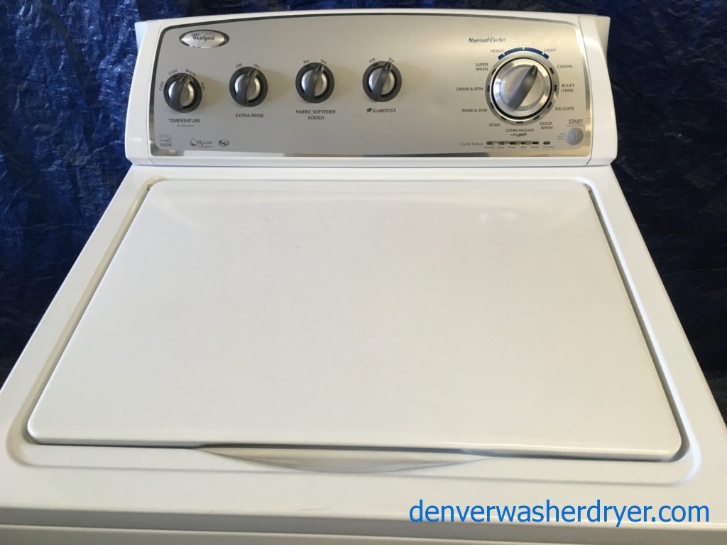 HE Whirlpool Top-Load Energy Star Washer, 1-Year Warranty