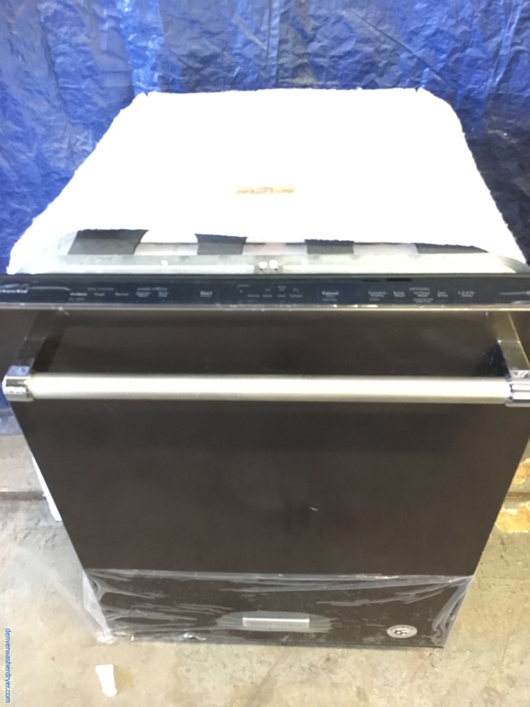 BRAND-NEW KitchenAid 24″ Built-In Black Stainless-Steel Dishwasher, 1-Year Warranty