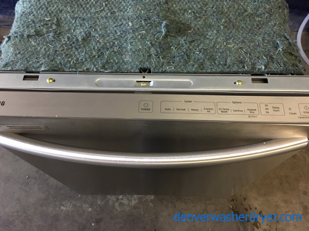 BRAND-NEW 24″ Built-In Samsung Stainless-Steel Top-Control Dishwasher, 1-Year Warranty