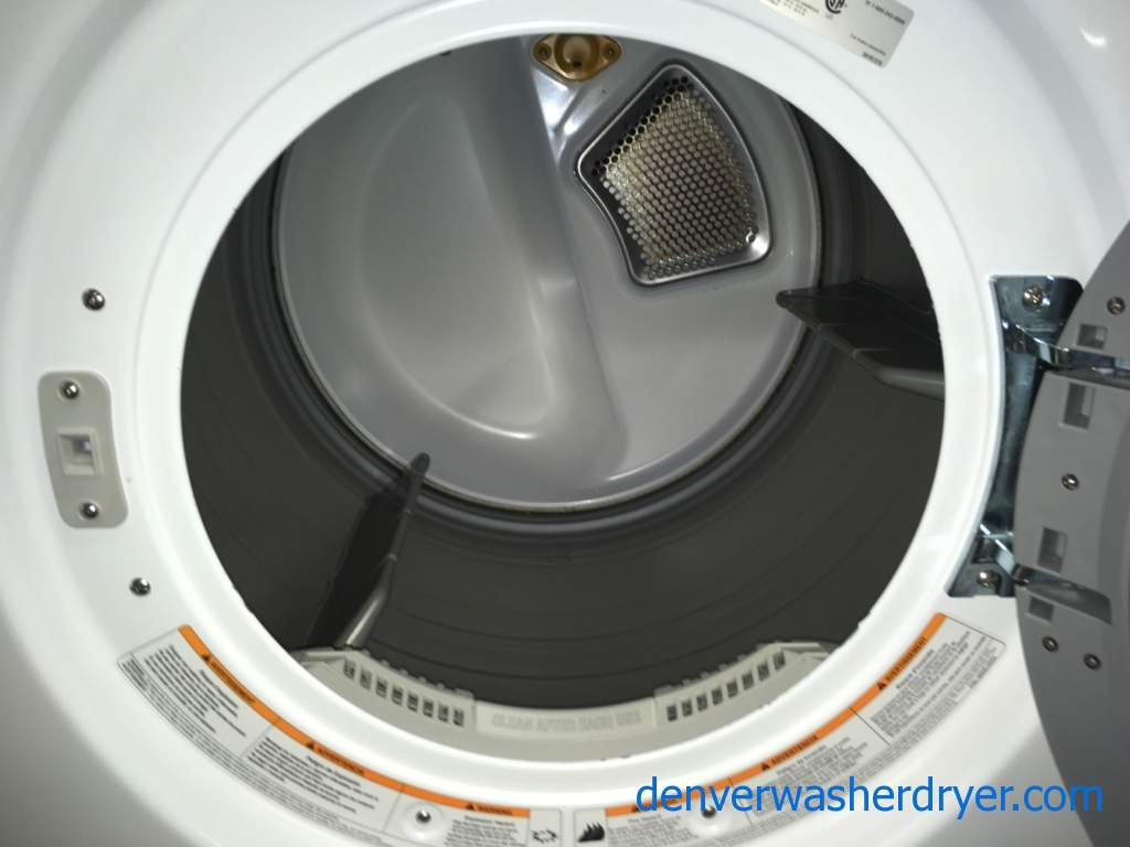 27″ LG Front-Load Stackable HE Direct-Drive Steam Washer & Electric 220v Steam Dryer Set, 1-Year Warranty