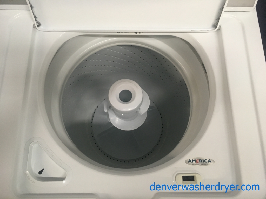 27″ Whirlpool Top-Load Washer with Agitator, 1-Year Warranty
