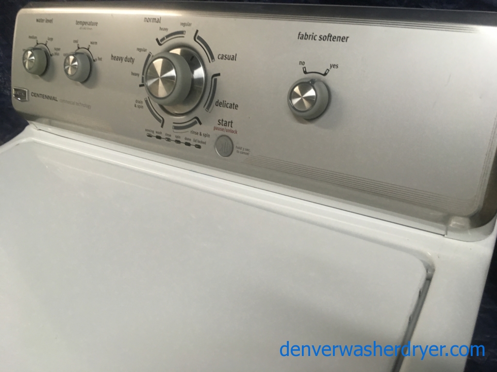 Maytag Centennial Top-Load Washer with Agitator, 1-Year Warranty