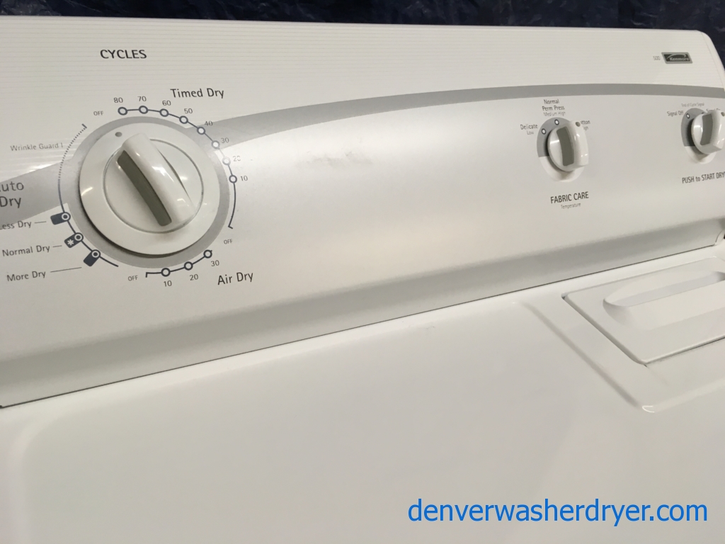 Quality Refurbished Kenmore Heavy-Duty Top-Load Direct-Drive Washer & Electric Dryer 220v, 1-Year Warranty