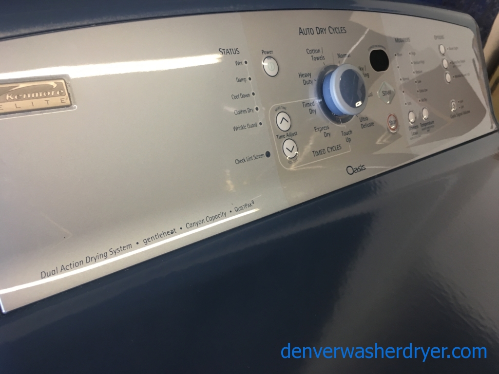 Quality Refurbished Kenmore Elite HE Top-Load Direct-Drive Washer & Electric Dryer with Smart-Dry, 1-Year Warranty