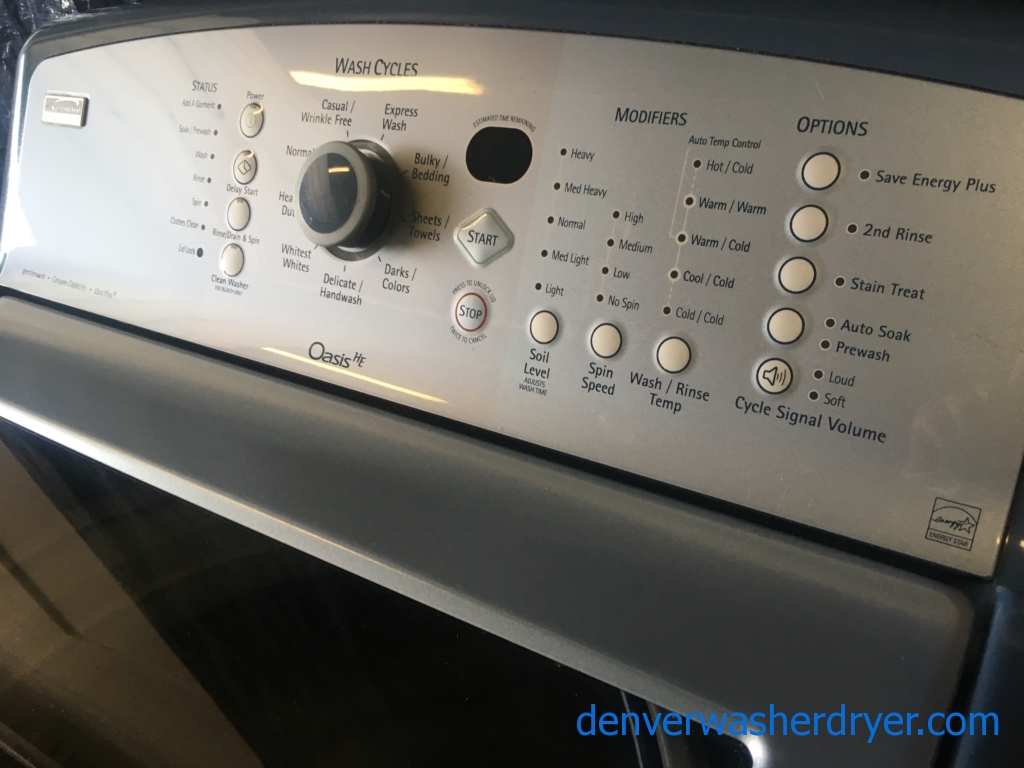 Quality Refurbished Kenmore Elite HE Top-Load Direct-Drive Washer & Electric Dryer with Smart-Dry, 1-Year Warranty