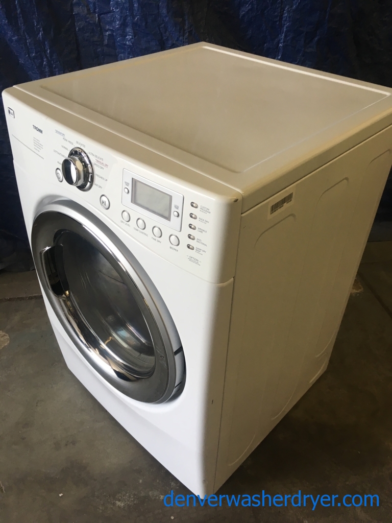 27″ Quality Refurbished Stackable LG TROMM Electric Dryer, 1-Year Warranty