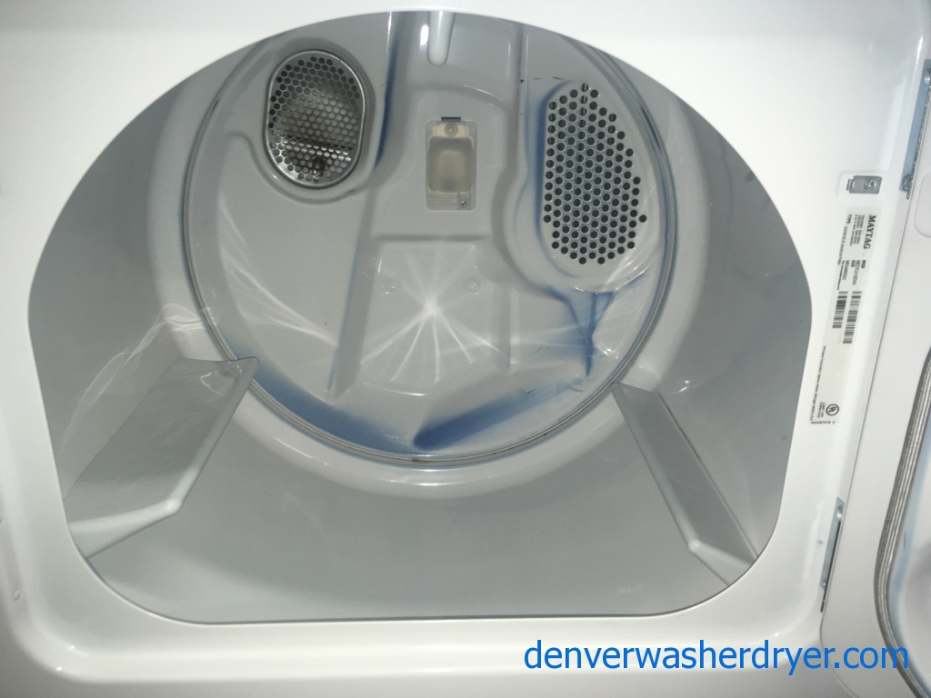 Maytag Centennial Series 27″ HE Top-Load Washer & Electric Dryer, 1-Year Warranty