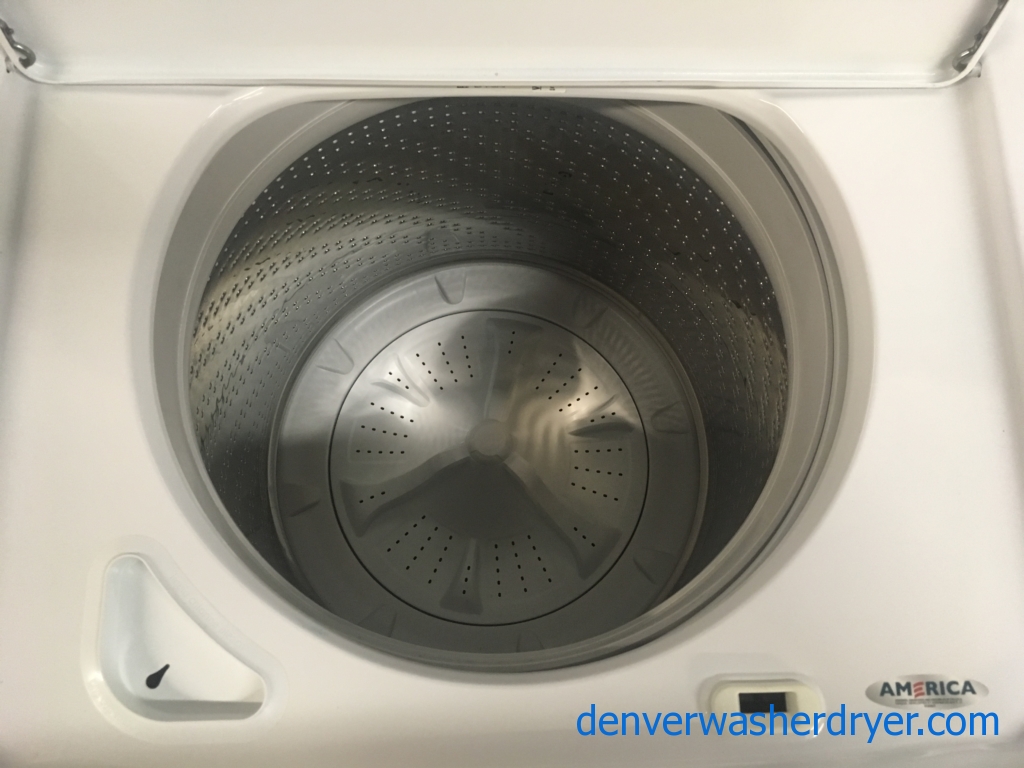 Maytag Centennial Series 27″ HE Top-Load Washer & Electric Dryer, 1-Year Warranty