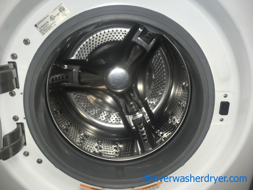 Quality Refurbished HE LG 27″ Front-Load Direct-Drive Washer, 1-Year Warranty