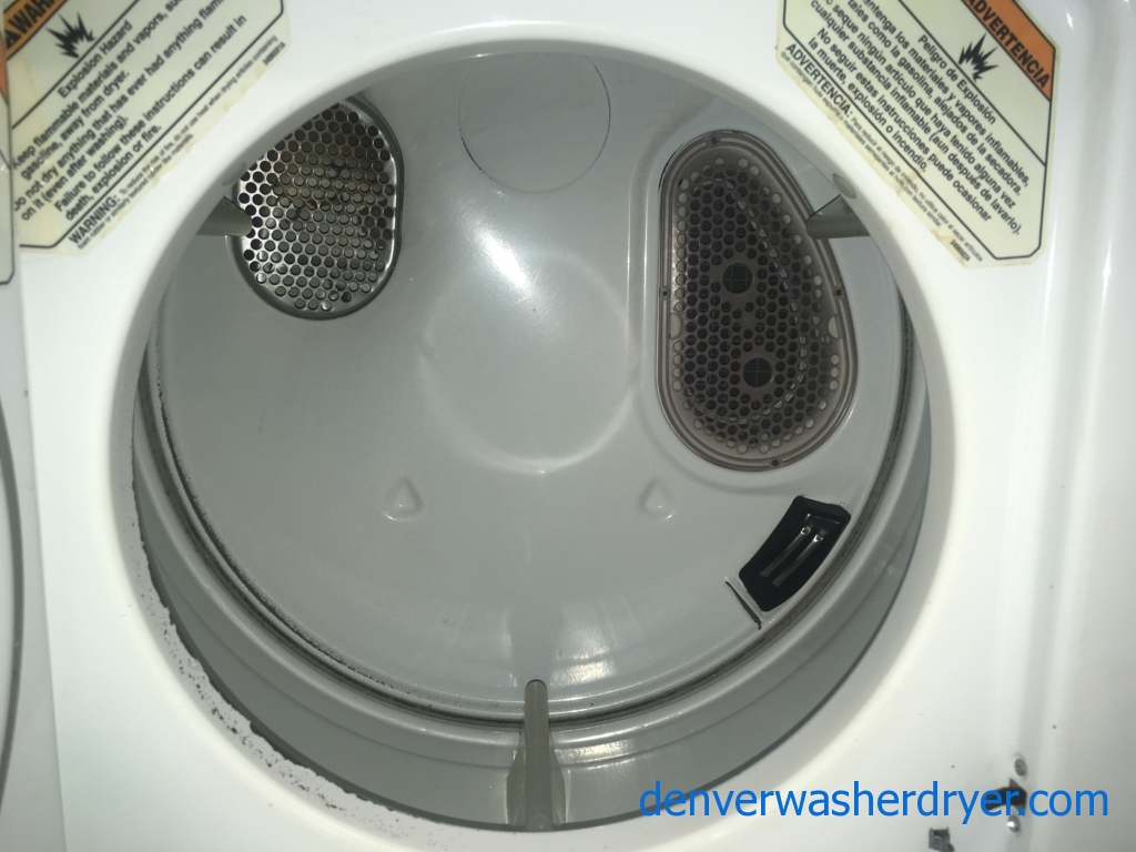 Quality Refurbished 24″ Heavy-Duty Direct-Drive Kenmore 110v Stacked Laundry Center, 1-Year Warranty