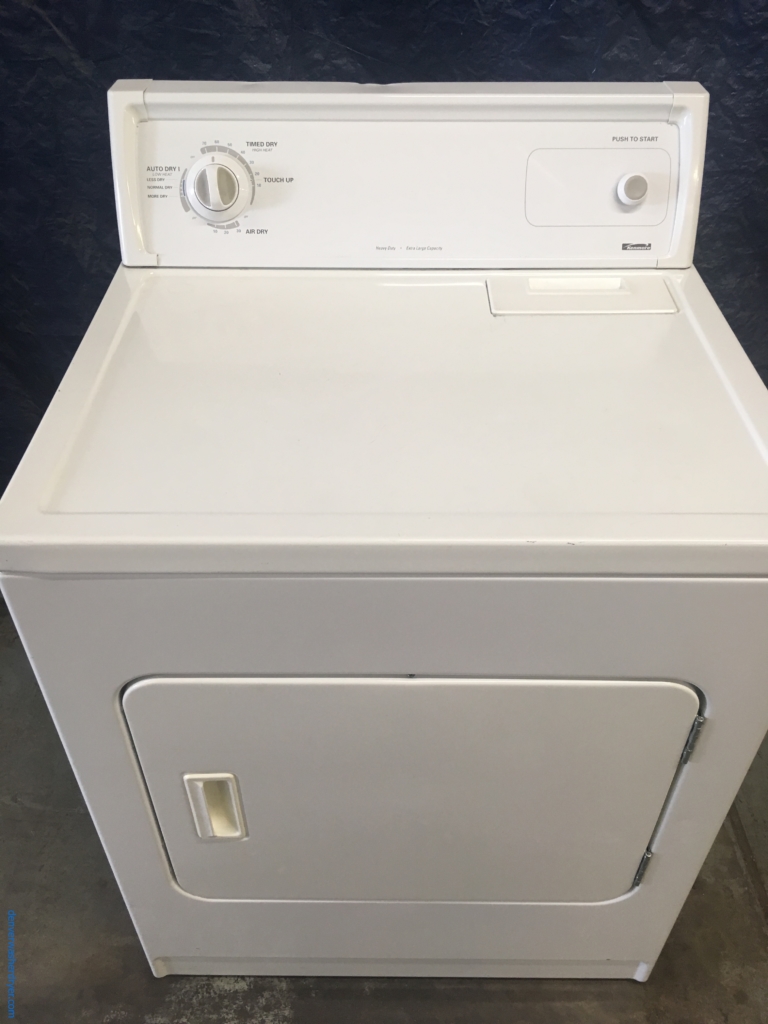 XL-Capacity 29″ Quality Refurbished Kenmore Heavy-Duty Electric “Flat-Back” Dryer, 1-Year Warranty
