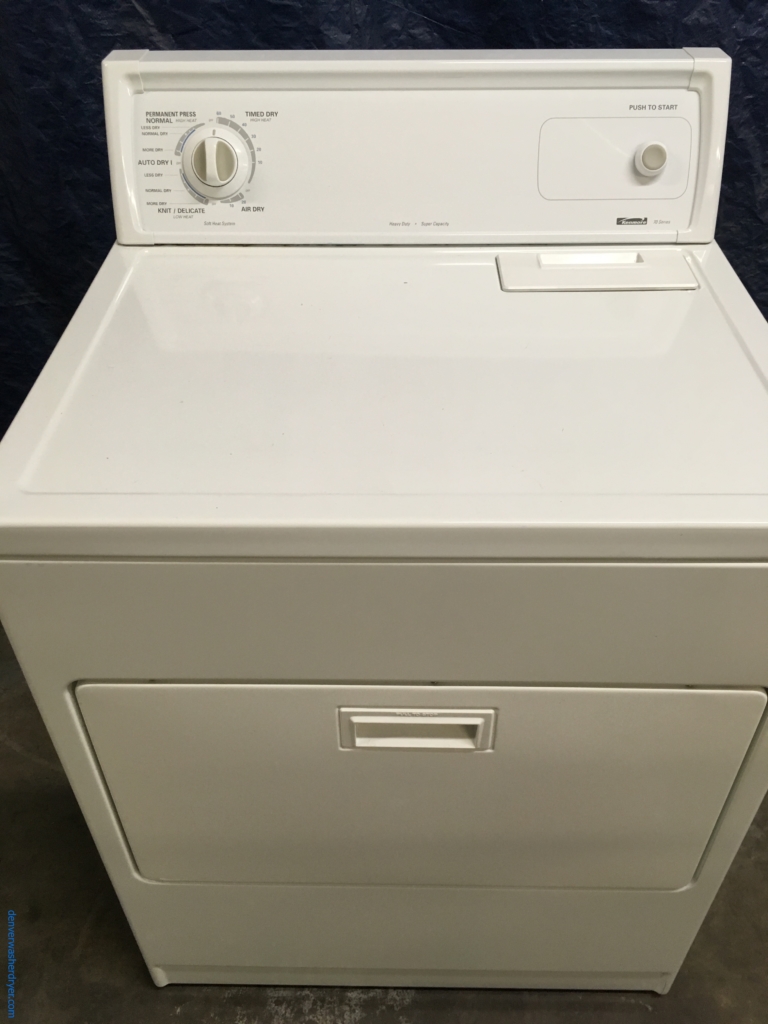 29″ Quality Refurbished Kenmore Heavy-Duty Super-Capacity Electric Dryer, 1-Year Warranty