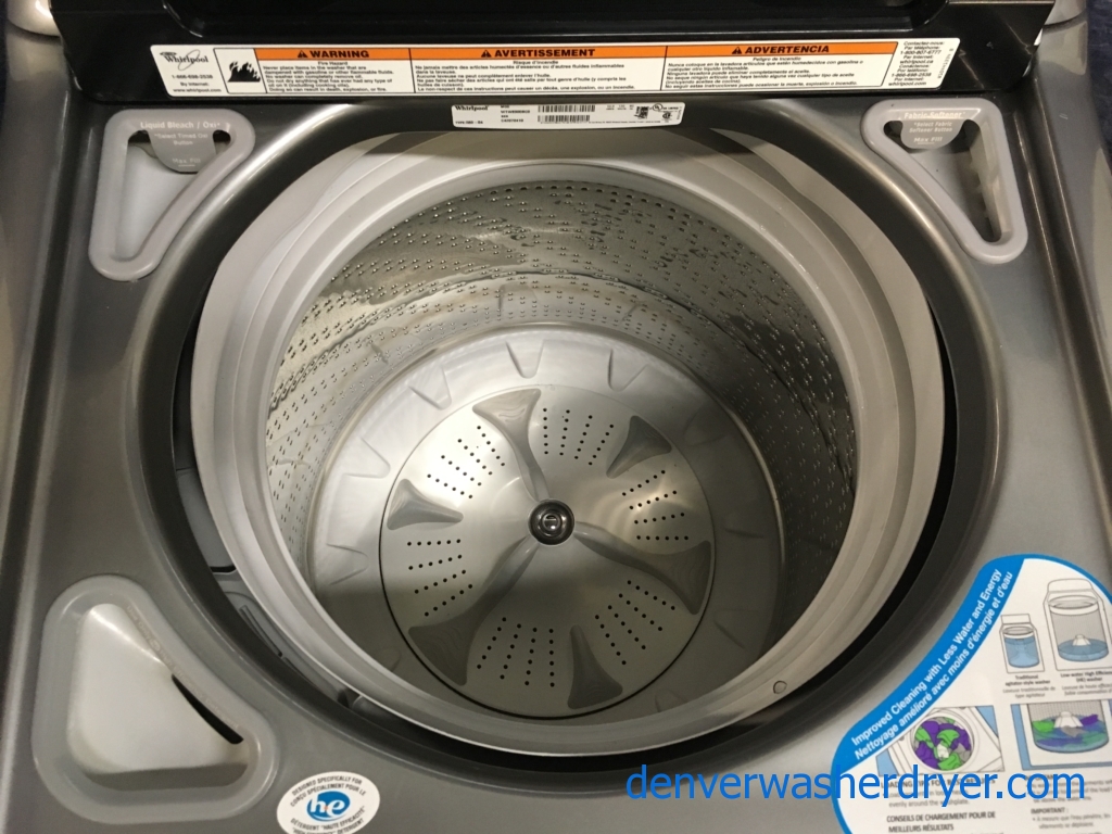 27″ Quality Refurbished HE Whirlpool Cabrio Top-Load Direct-Drive Washer, 1-Year Warranty