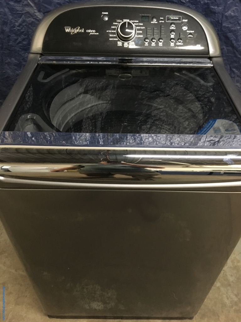 27″ Quality Refurbished HE Whirlpool Cabrio Top-Load Direct-Drive Washer, 1-Year Warranty