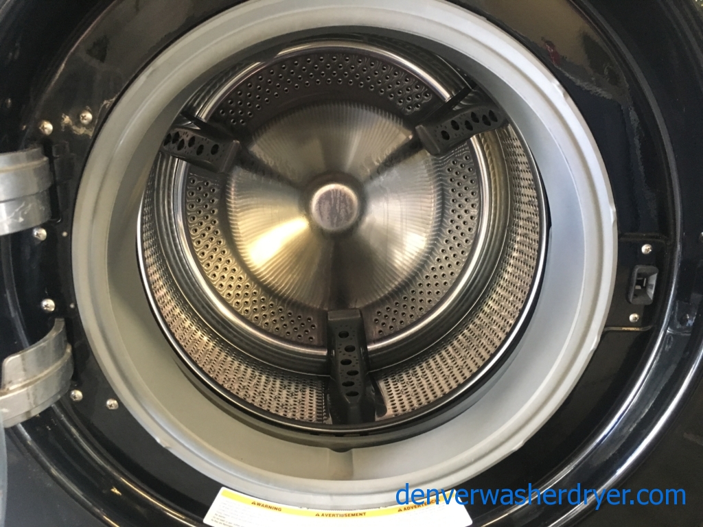 Quality Refurbished HE 27″ LG Tromm Series Stackable Front-Load Direct-Drive Washer w/Sanitary & Electric Dryer, 1-Year Warranty