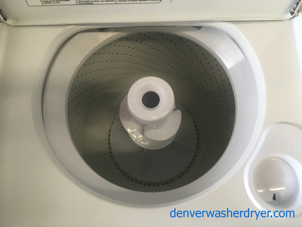 27″ Quality Refurbished Whirlpool Top-Load Direct-Drive Washer w/Agitator, 1-Year Warranty