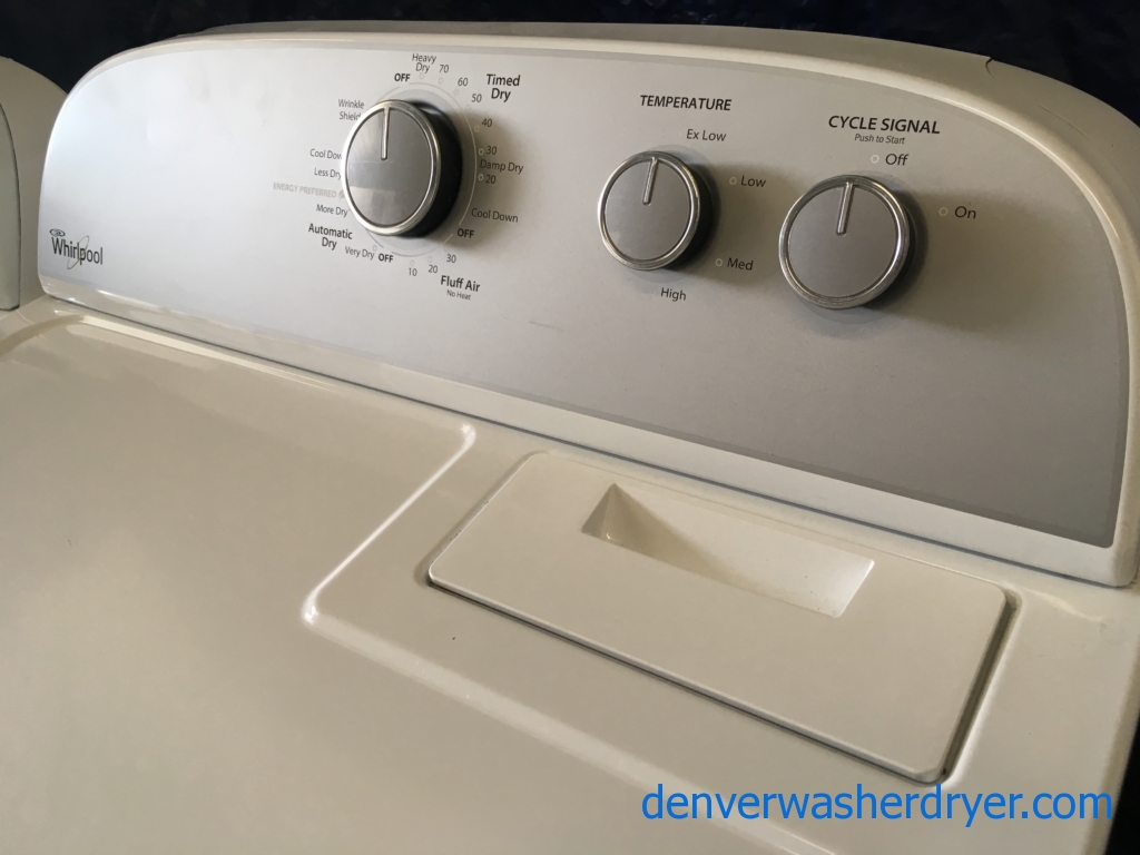 Whirlpool Super-Capacity Top-Load Washer & Electric Dryer Set, 1-Year Warranty