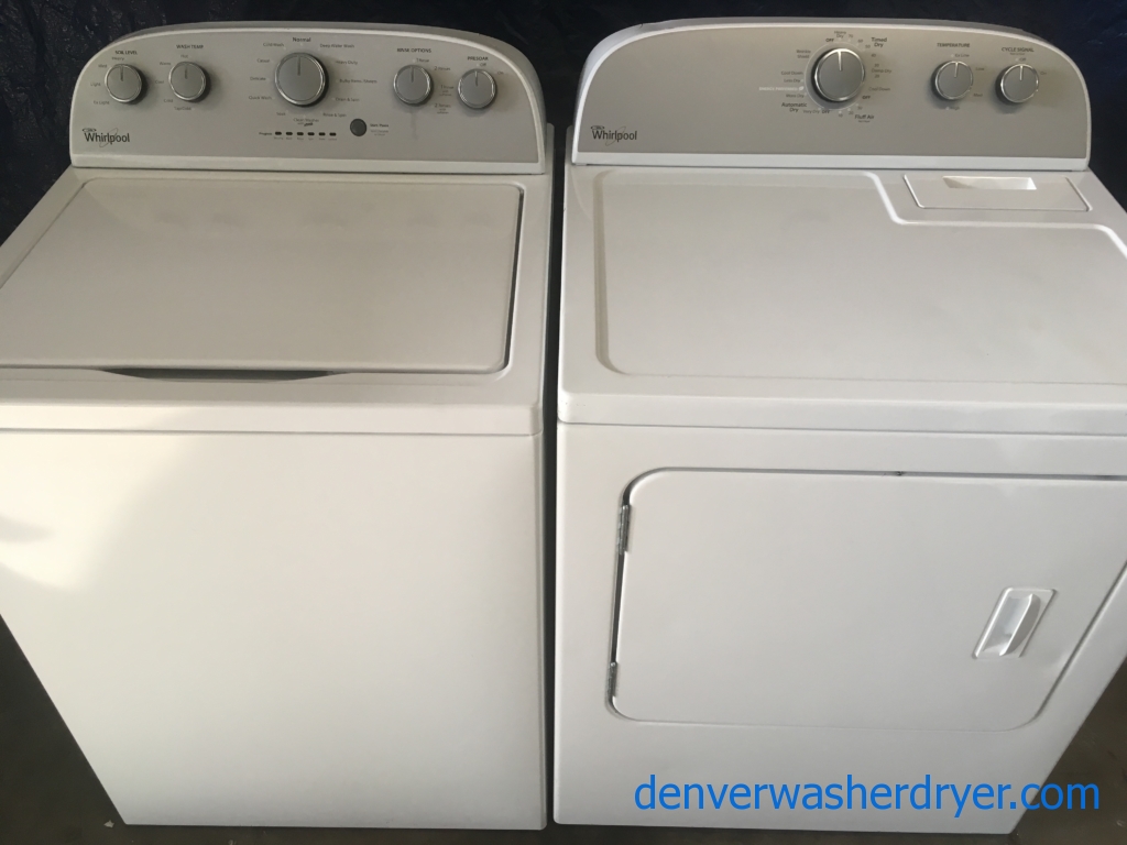 Whirlpool Super-Capacity Top-Load Washer & Electric Dryer Set, 1-Year Warranty