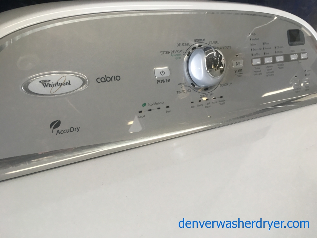 HE ENERGY STAR Whirlpool Cabrio Top-Load Washer & Electric Dryer, 1-Year Warranty