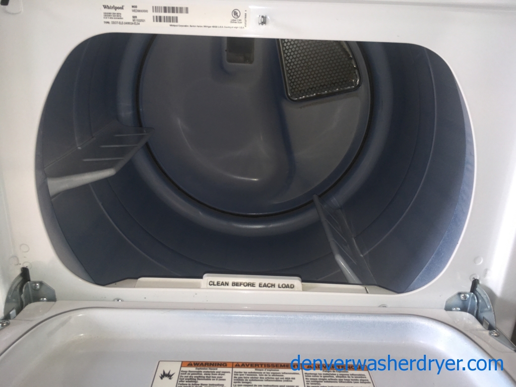 Whirlpool Cabrio Electric Dryer w/Accu-Dry, 1-Year Warranty