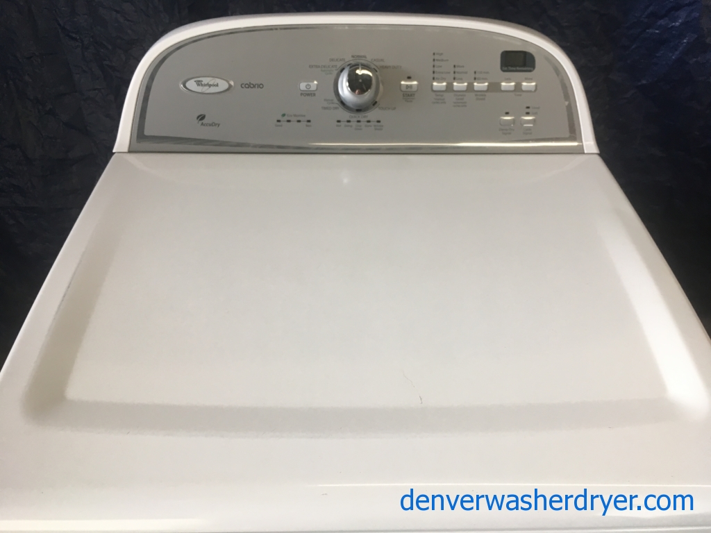 Whirlpool Cabrio Electric Dryer w/Accu-Dry, 1-Year Warranty