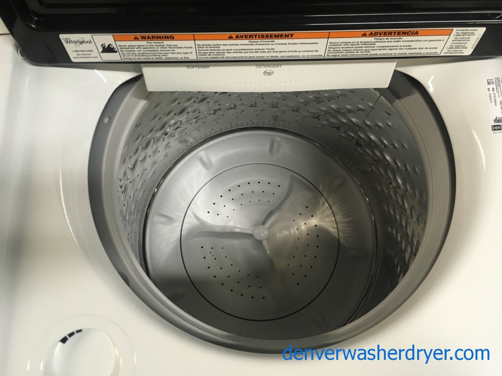 BRAND-NEW HE Whirlpool Cabrio Top-Load Steam Washer, 1-Year Warranty