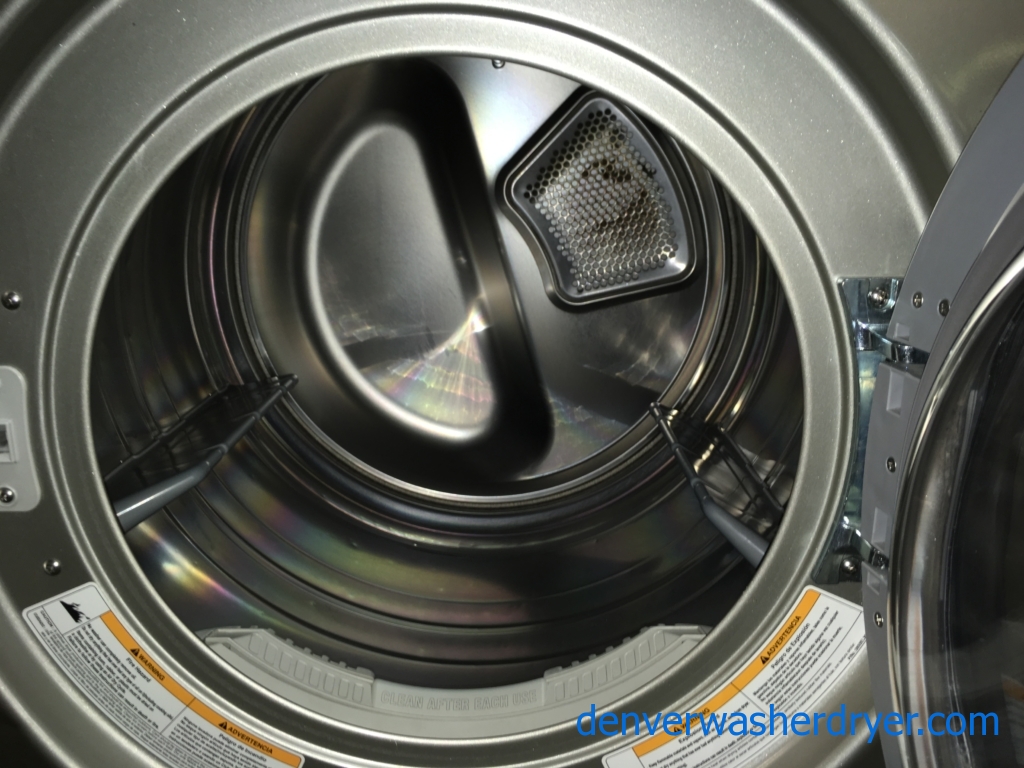 27″ LG Stackable Front-Load HE ENERGY STAR Direct-Drive Washer w/Sanitary Cycle & Electric Dryer, 1-Year Warranty