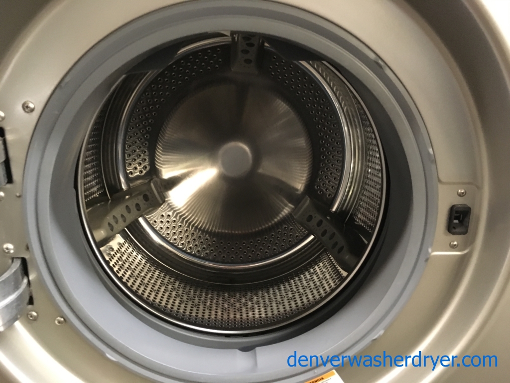 27″ LG Stackable Front-Load HE ENERGY STAR Direct-Drive Washer w/Sanitary Cycle & Electric Dryer, 1-Year Warranty